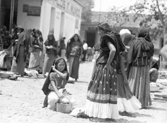 Marché à Tehuantepec, Mexique, 1929